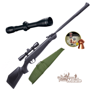 Pack Rifle Crosman Shockwave NP1 + Mira 4x32 + 2 Latas de Postones + Funda