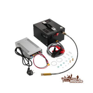 Compresor Portátil TEC / TH TACTICAL 12V con Fuente de Poder 4500 PSI