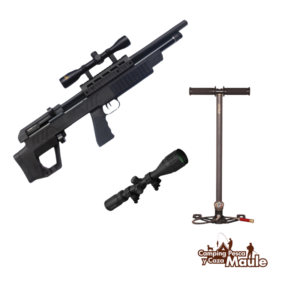 Pack PCP Rifle Beeman Commodore Bullpup Sintético + mira Konus fighter 4-12x40 +  bombin 3 etapas